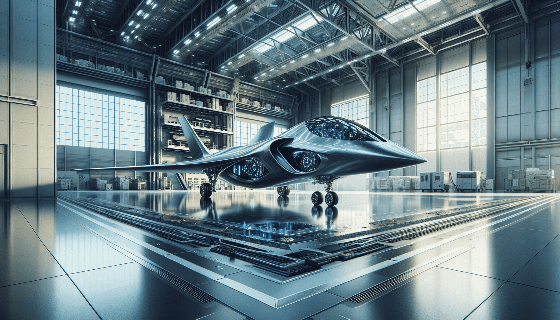 Aeronave futurista no Aviator