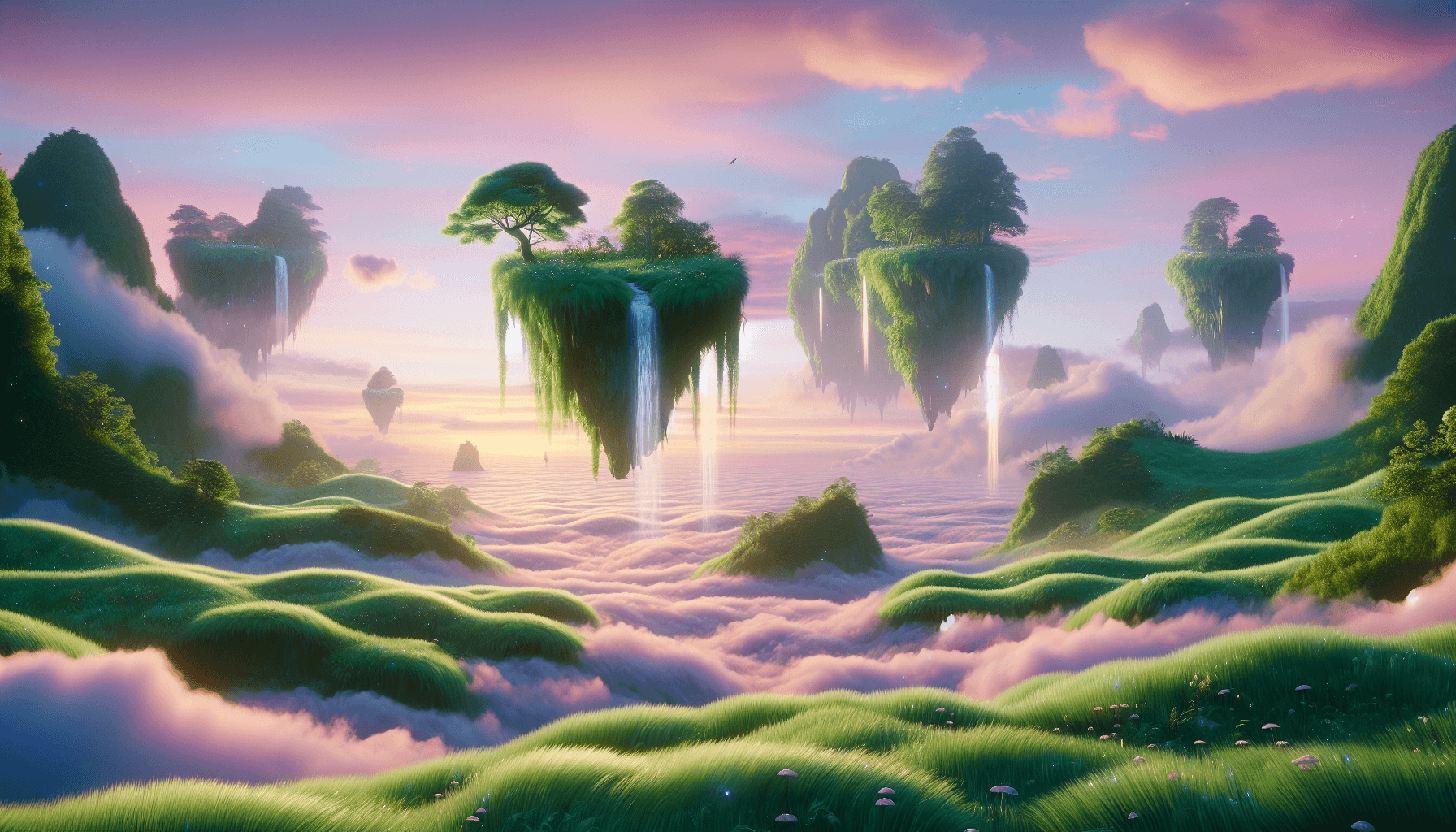 Paisagem serena de Aviator